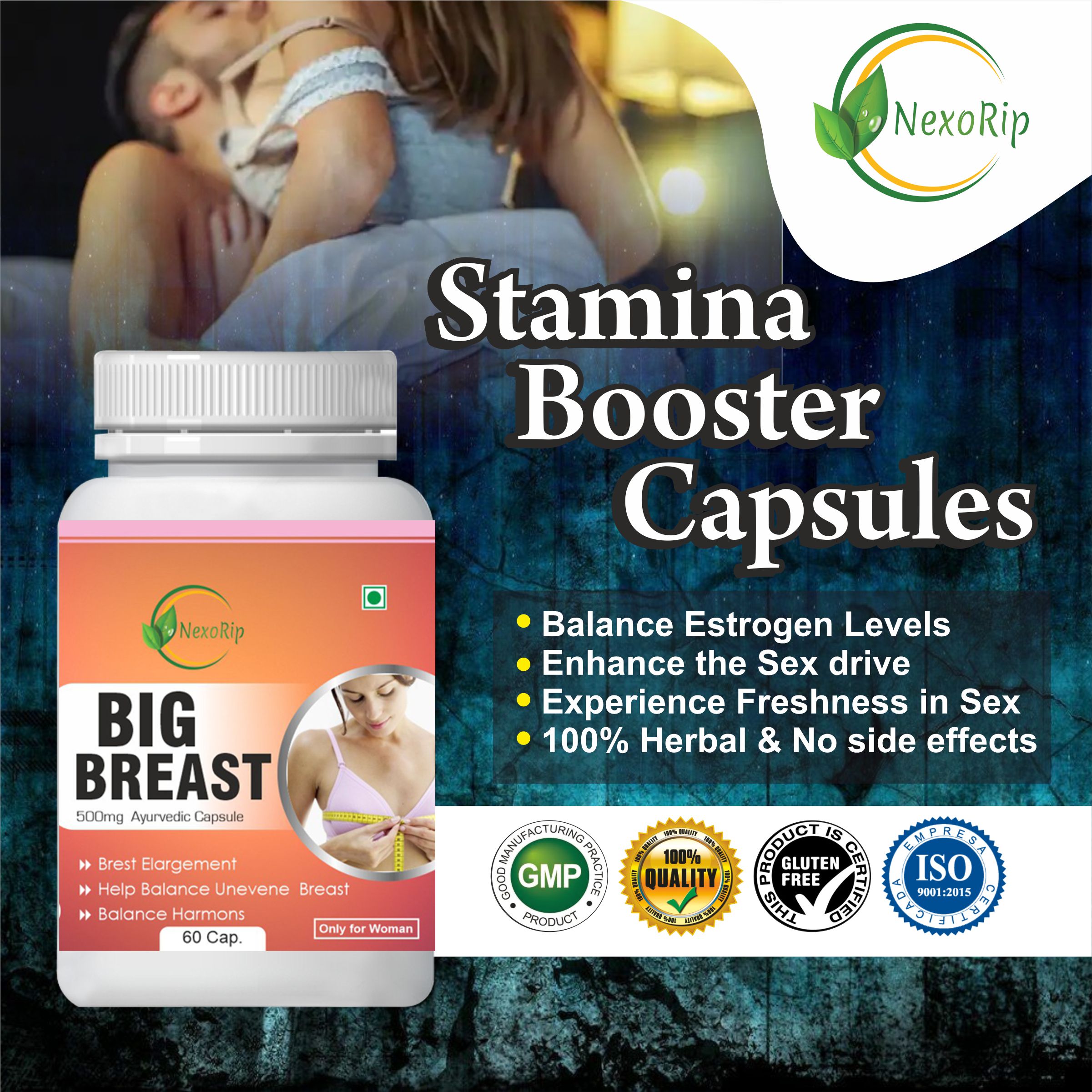 Naturalyf Big Breast Breast & Sudol body toner capsule for W | Visharo